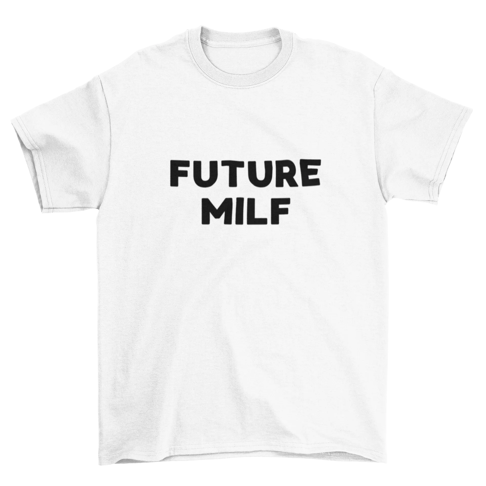 FUTURE MILF, BABY TEE - HVID