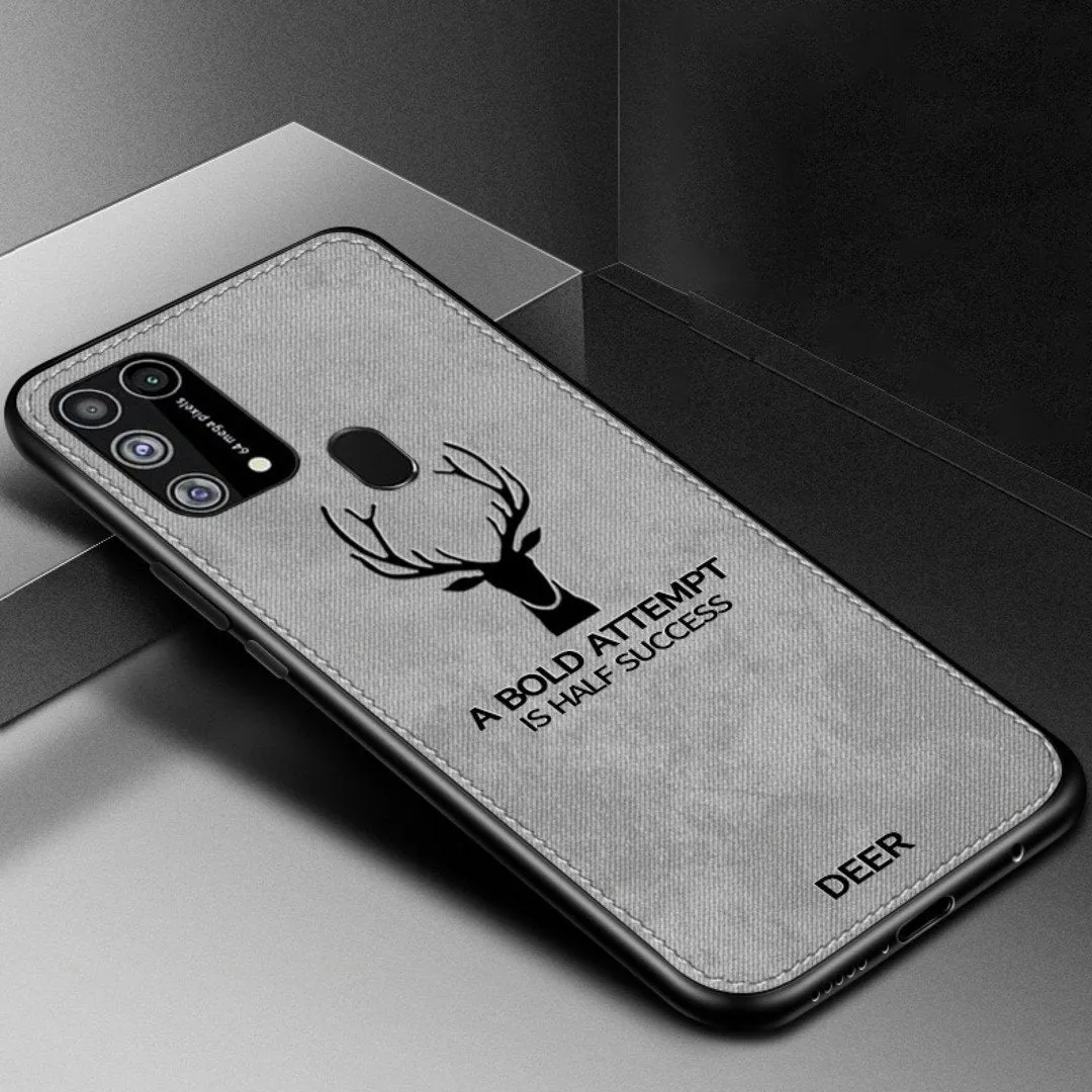 Galaxy M31 Deer Pattern Inspirational Soft Case