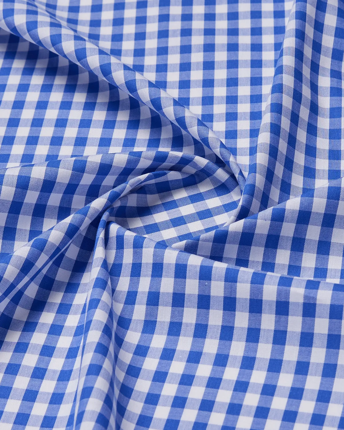 Gingham Checked Shirt- Dark Blue