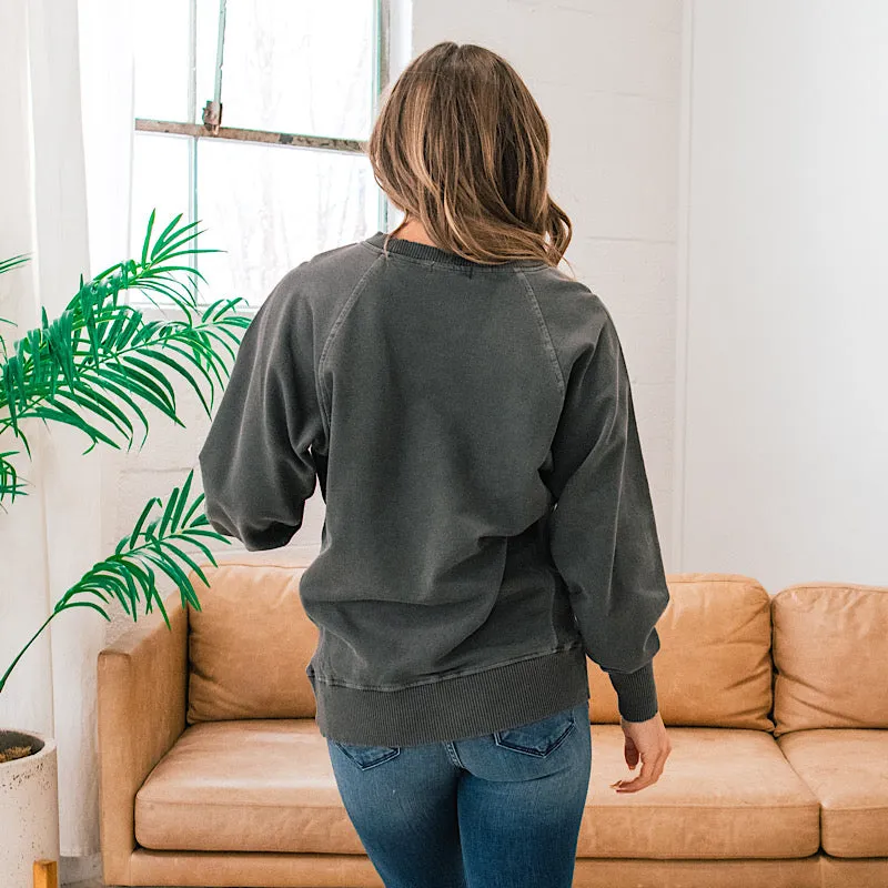 Girlfriend Crewneck Sweatshirt - Black