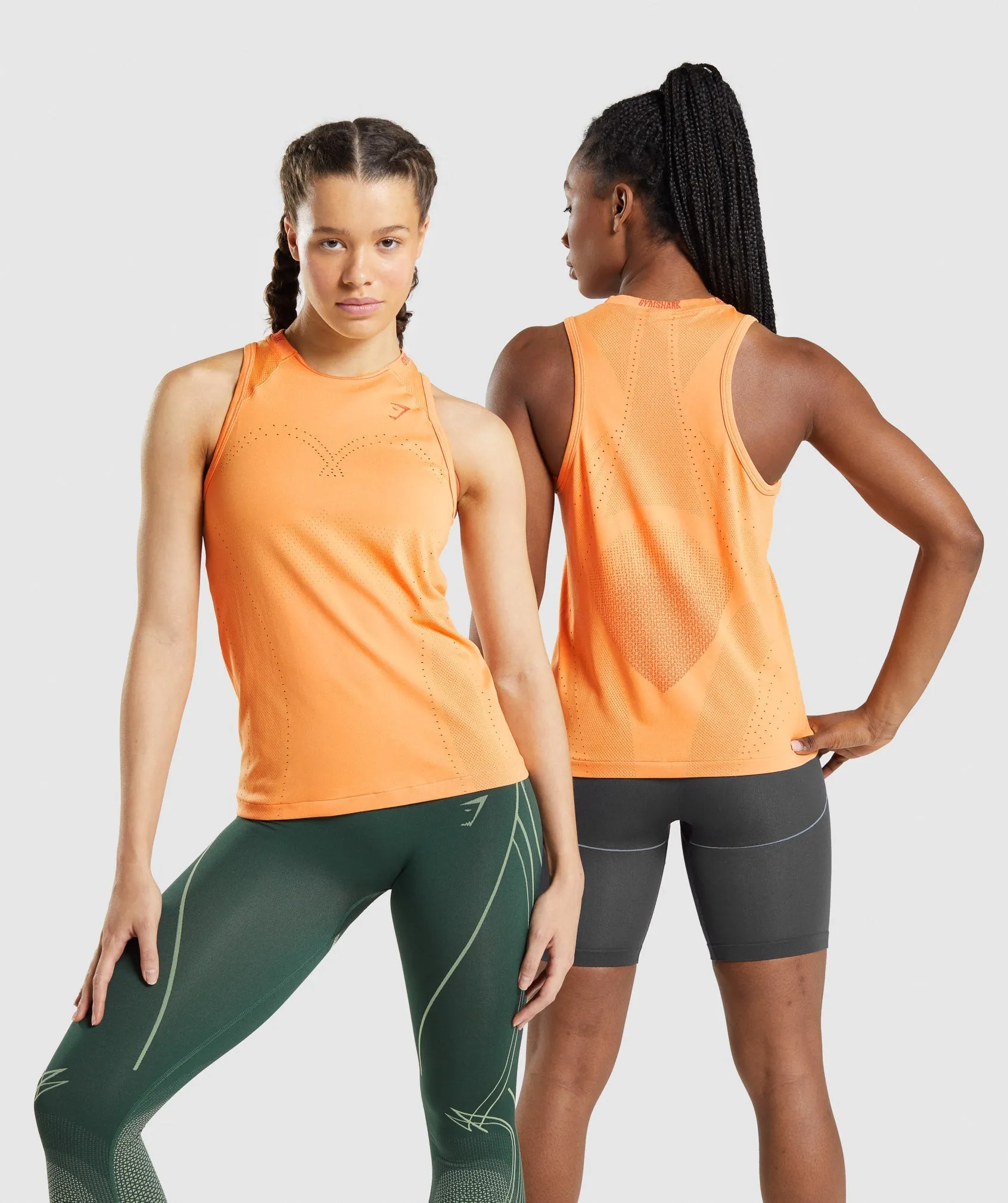 Gymshark Apex Seamless Tank - Apricot Orange/Papaya Orange