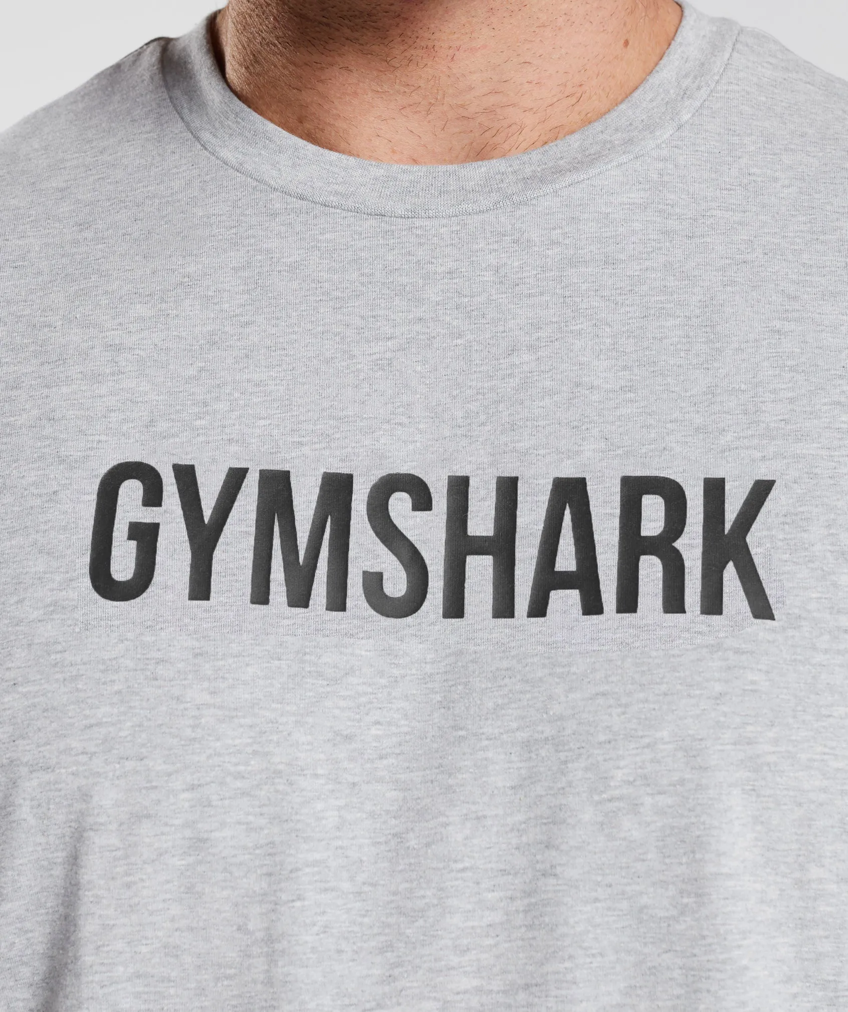 Gymshark Apollo Oversized T-Shirt - Light Grey Marl