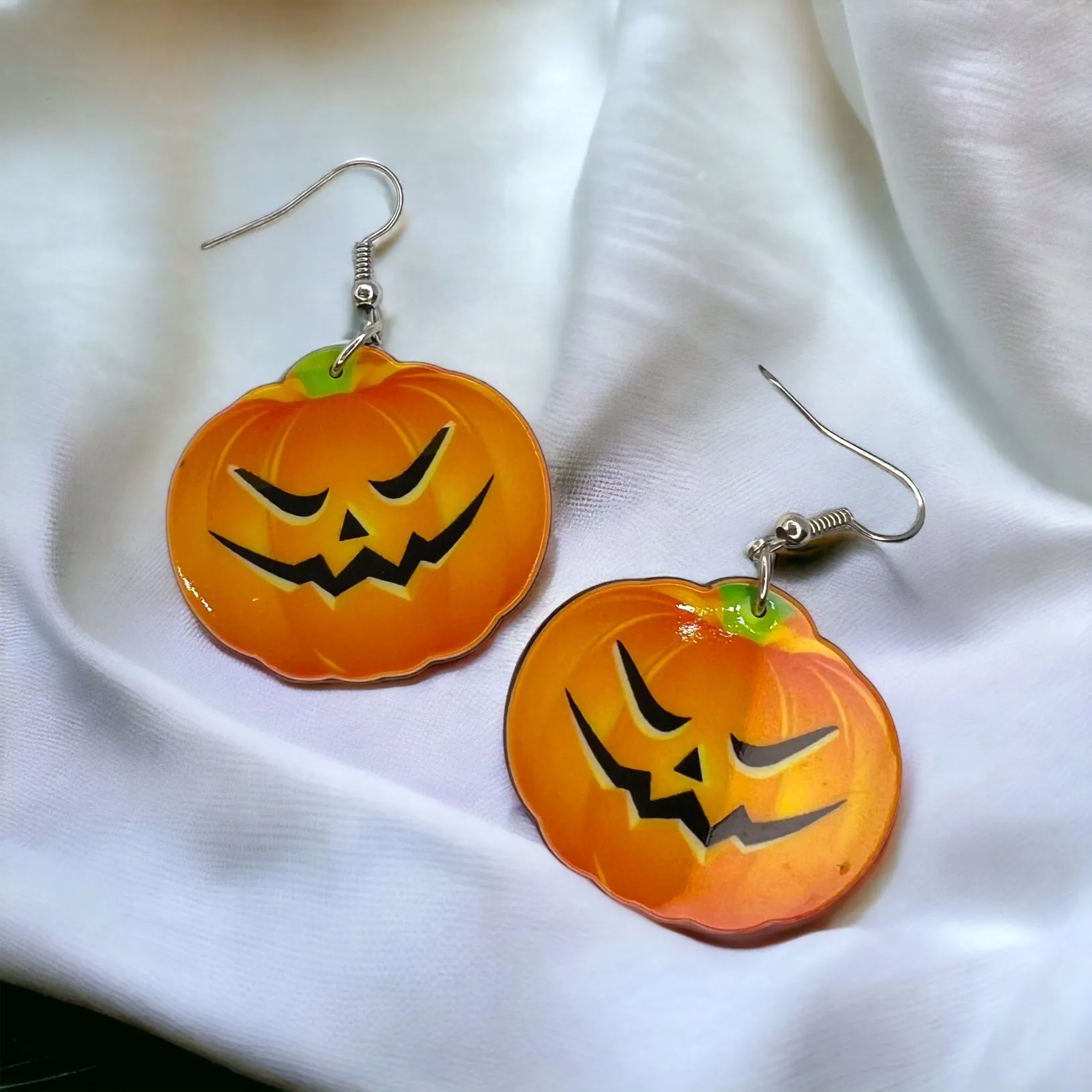 Halloween Earrings - Halloween Accessories, Witch Earrings, Not So Scary, Pumpkin Earrings, Scream Ghost