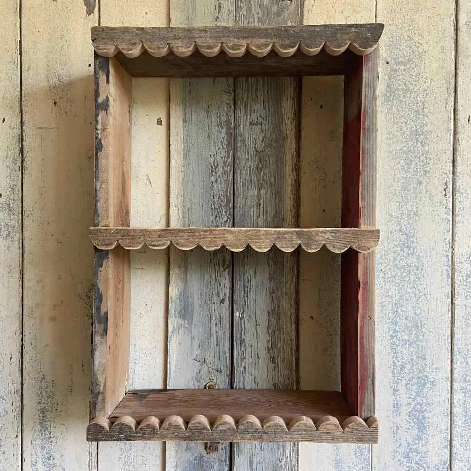 Handmade Scalloped Wall Unit