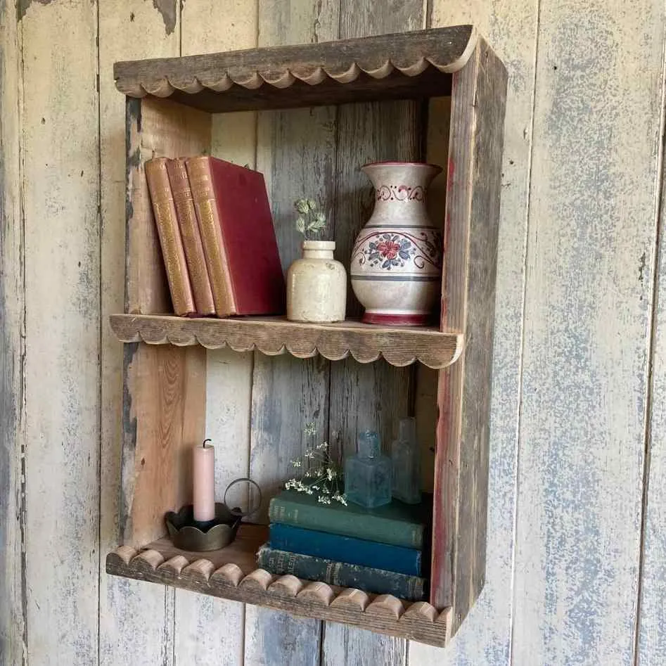 Handmade Scalloped Wall Unit