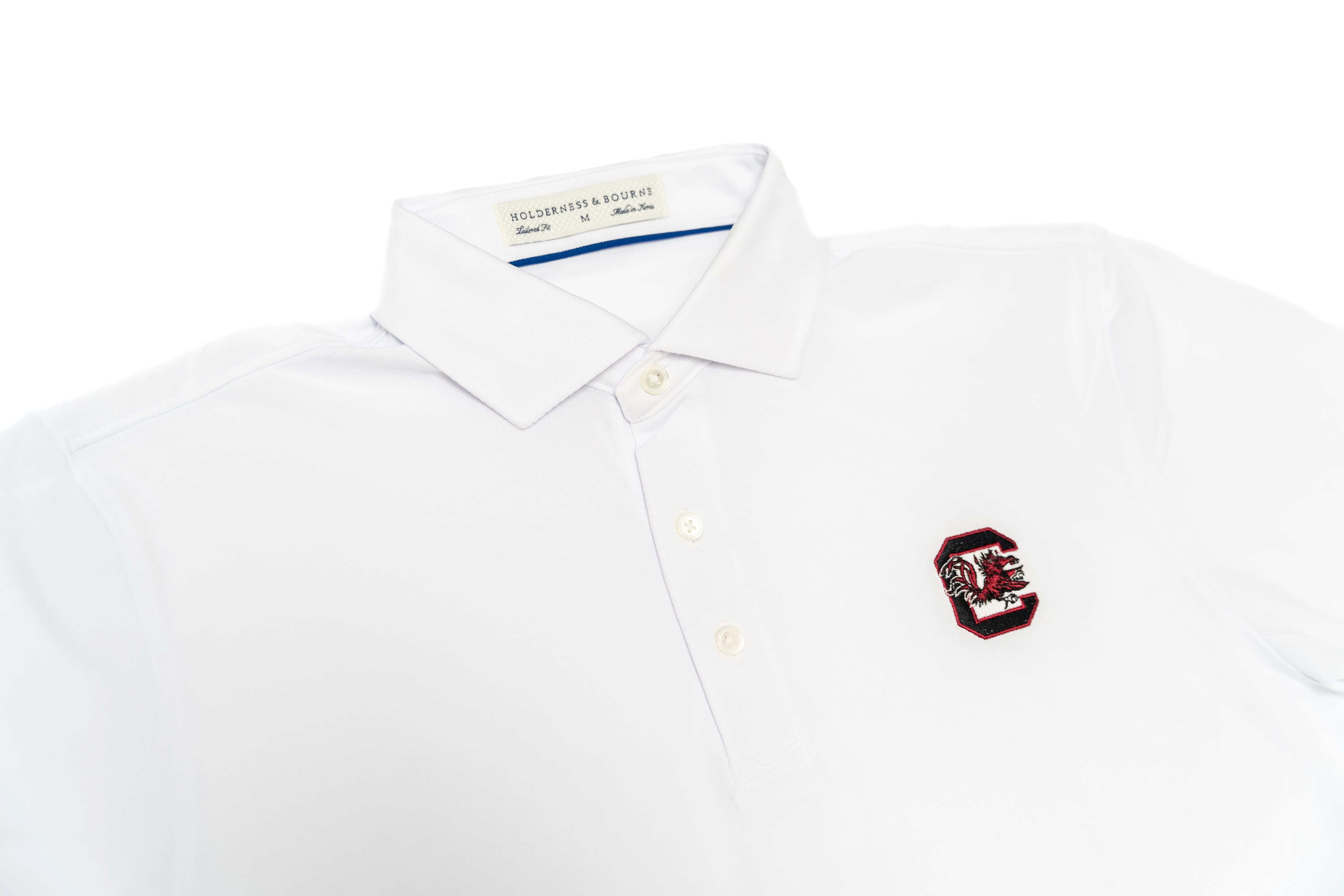 Holderness & Bourne The Macdonald Shirt White Gamecock Block C