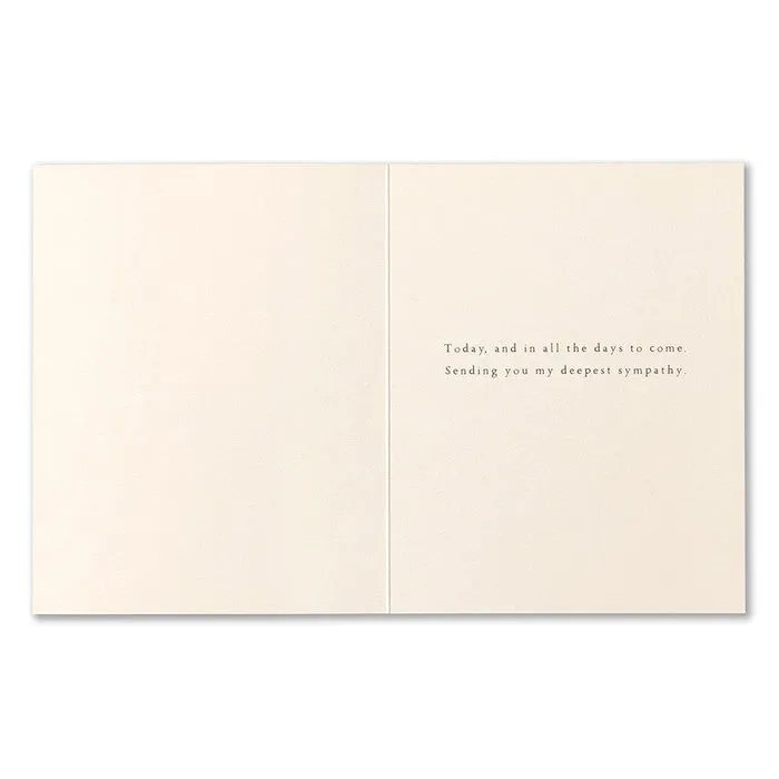 Holding You in My Heart - Sympathy Greeting Card