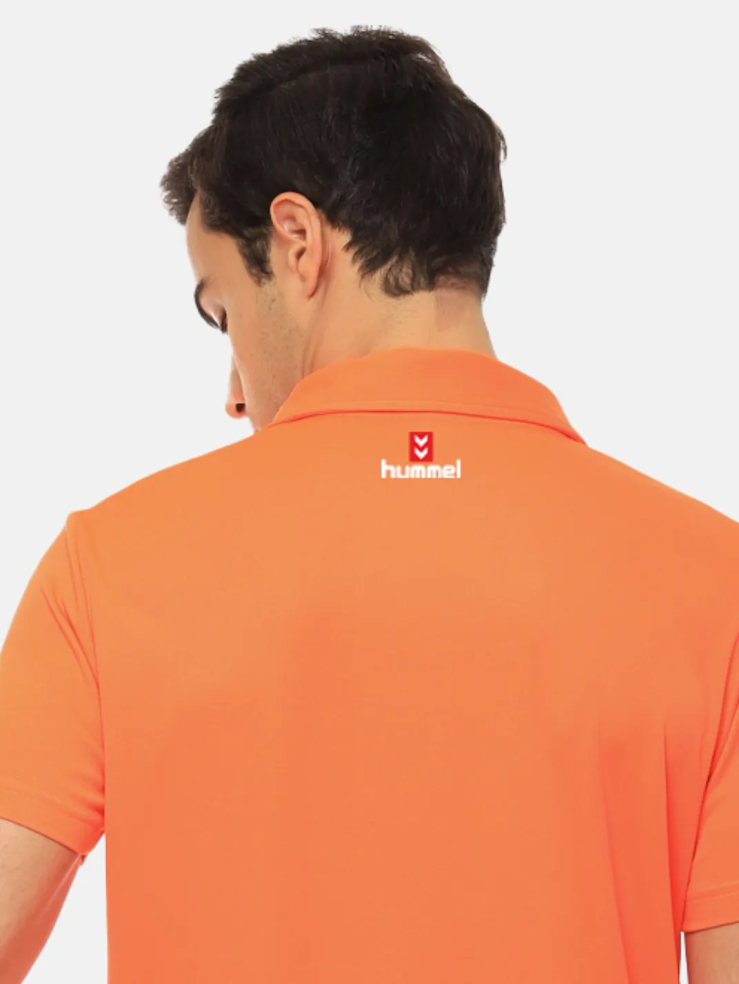 Hummel Men Orange B2B Poly Polo