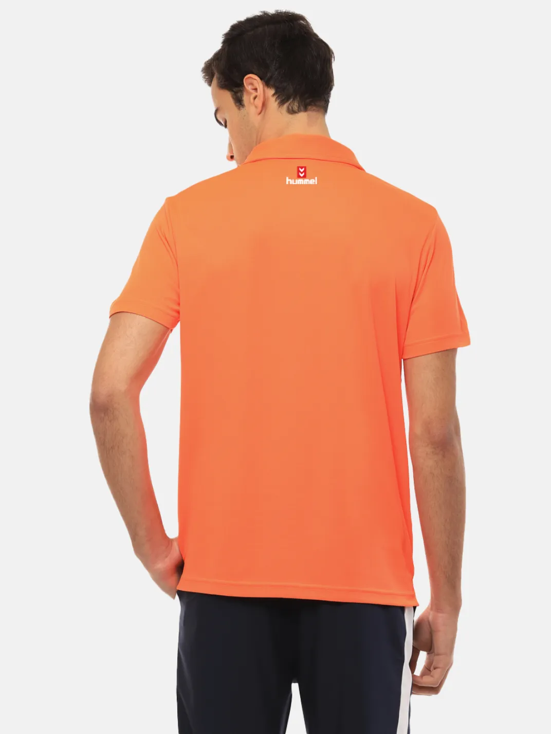 Hummel Men Orange B2B Poly Polo