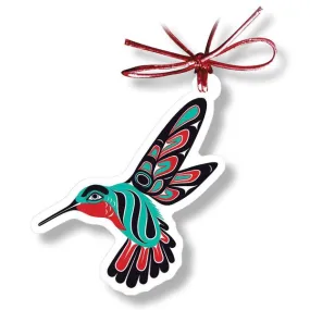 Hummingbird - Holiday Tree Ornament