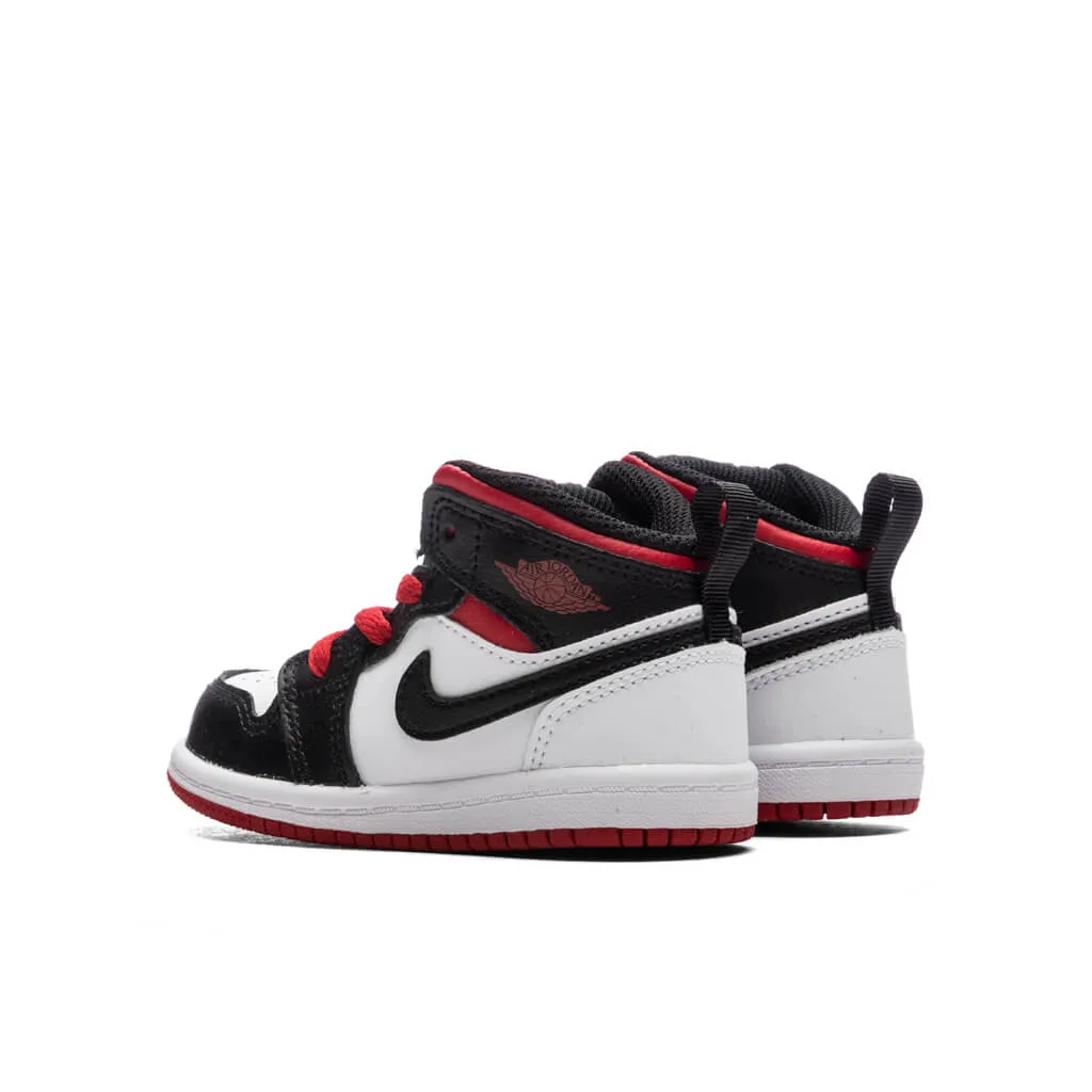 Jordan 1 Mid (TD) - White/Gym Red/Black