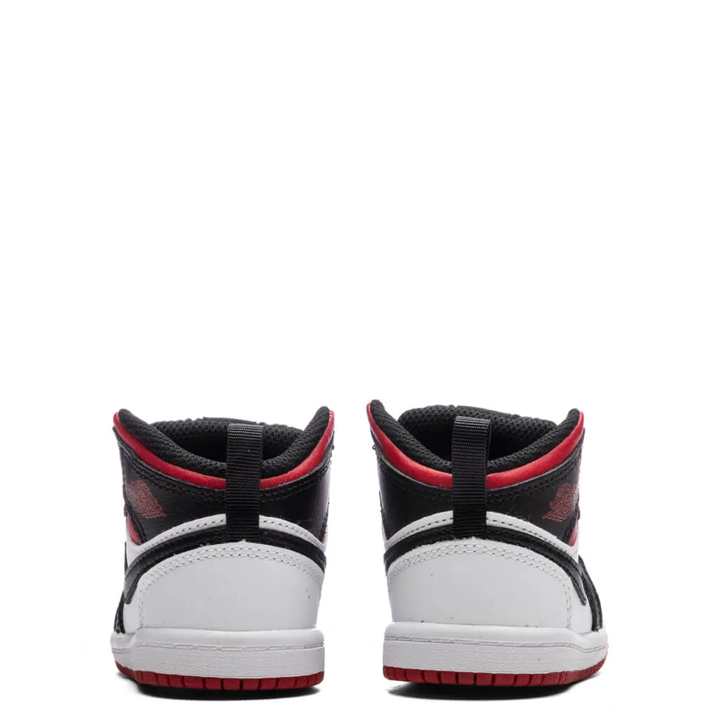 Jordan 1 Mid (TD) - White/Gym Red/Black