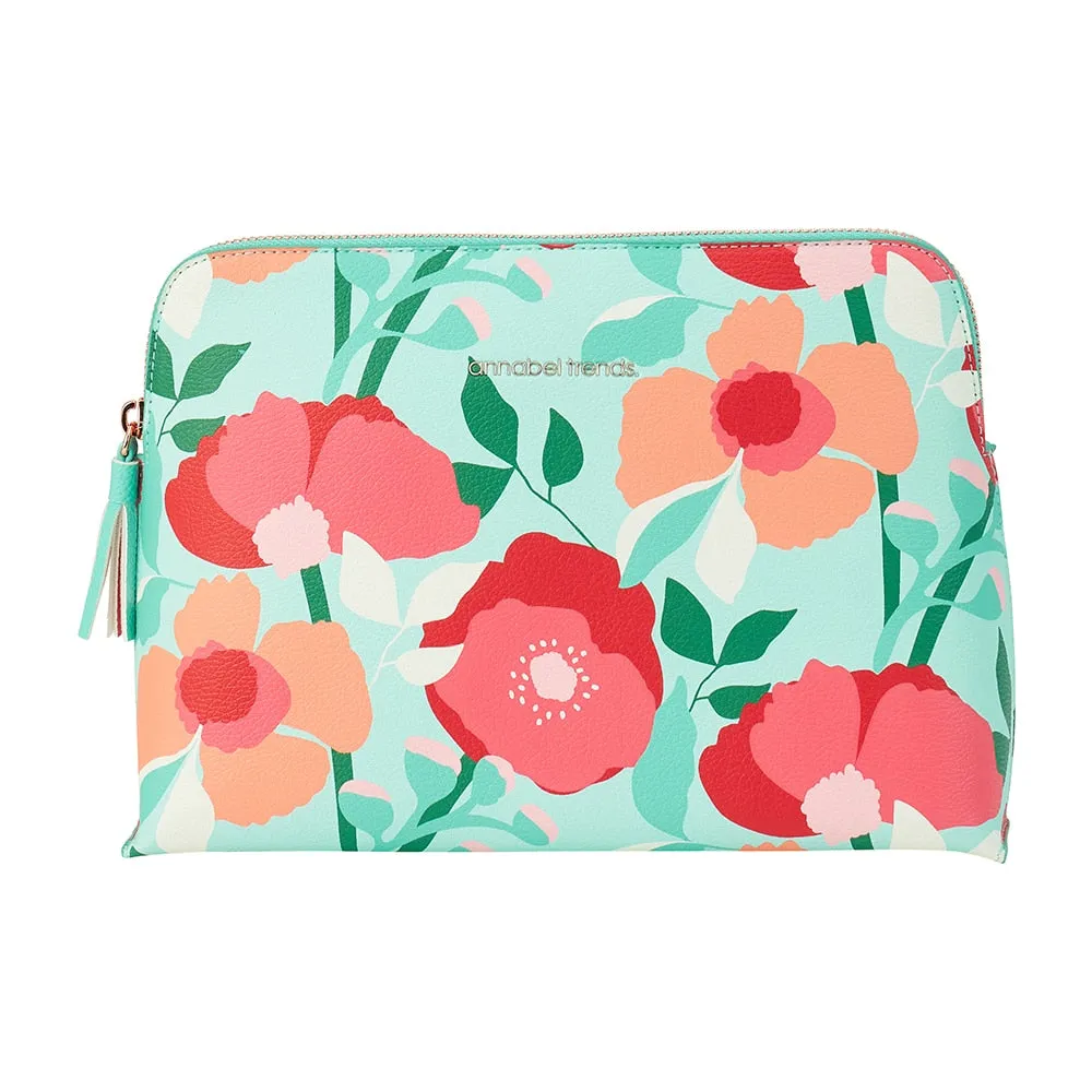 Large Vanity Bag / Sherbet Poppies