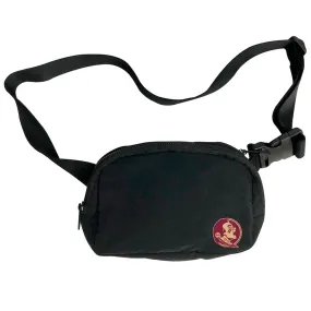 Logo Brands Two-Tone Seminole Logo Belt Bag - Black