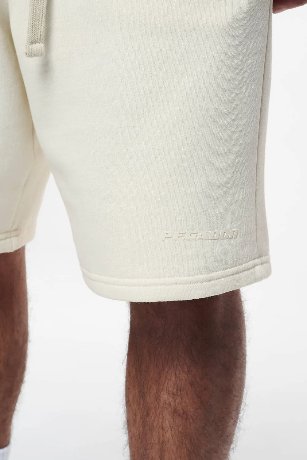 Logo Heavy Sweat Shorts Vintage Washed Unbleached Gum