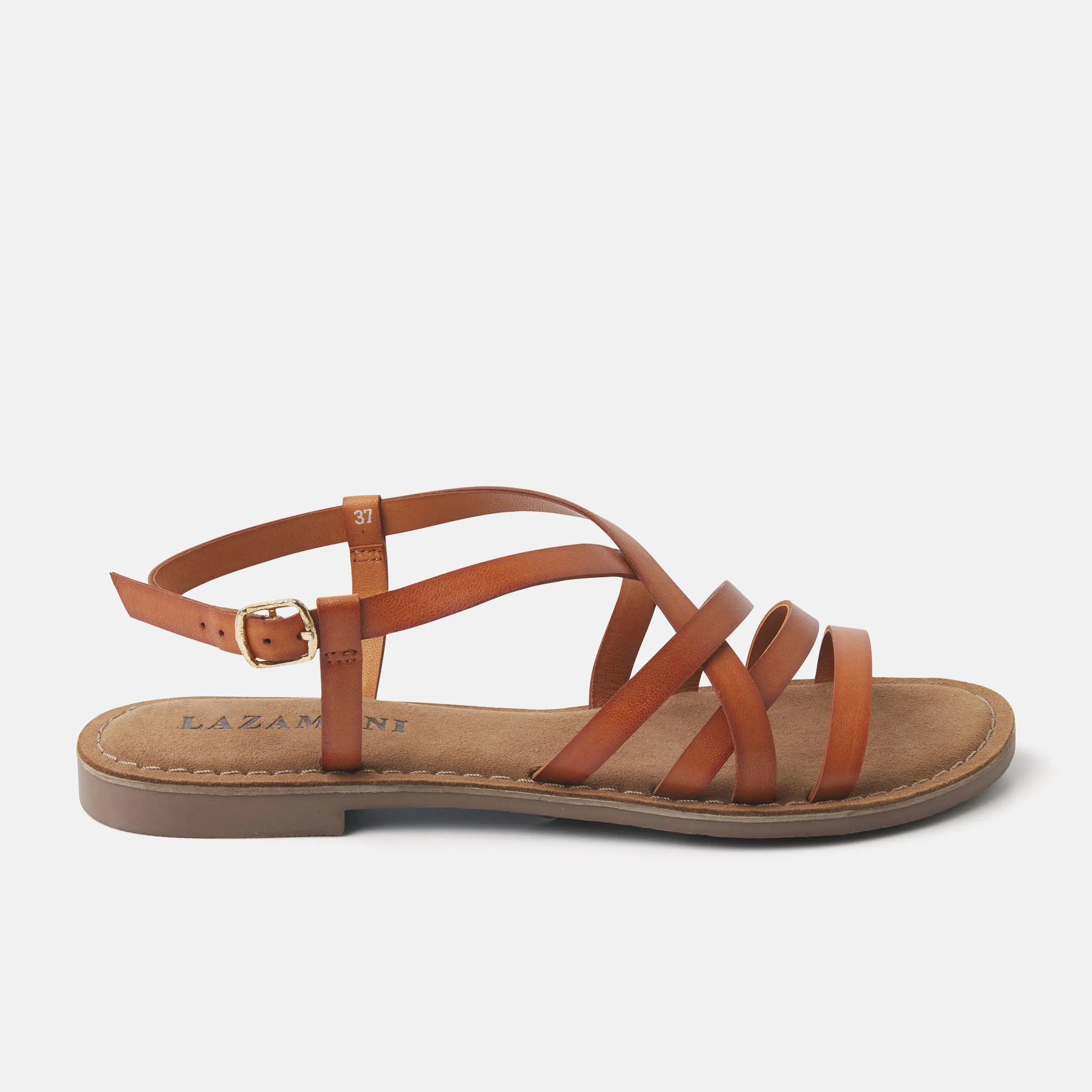 Lucy Leren Dames Sandalen Tan