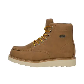 Lugz Monterey Steel Toe Dark Cashew Cream