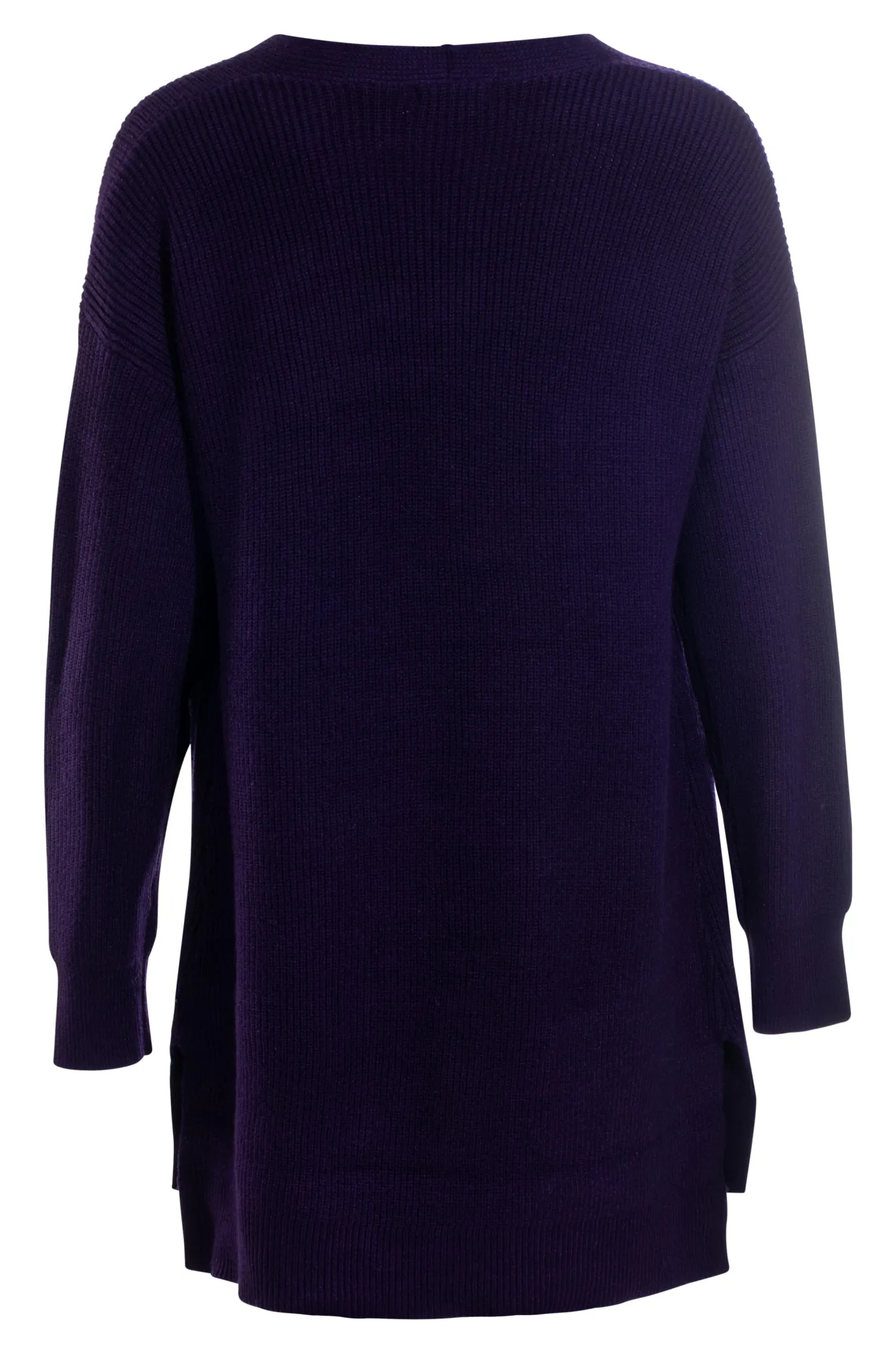 Luxe Knitwear long length Cardgian | PURPLE | 7338ZZ