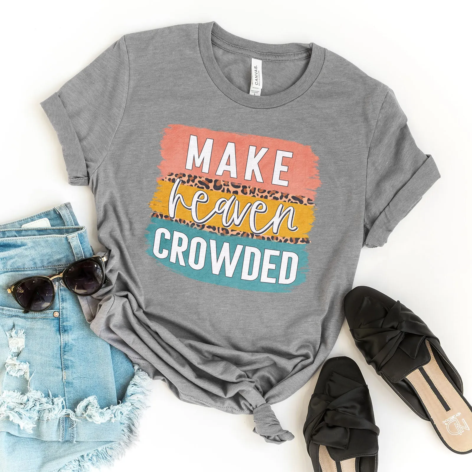 Make Heaven Crowded Brush Block Tee