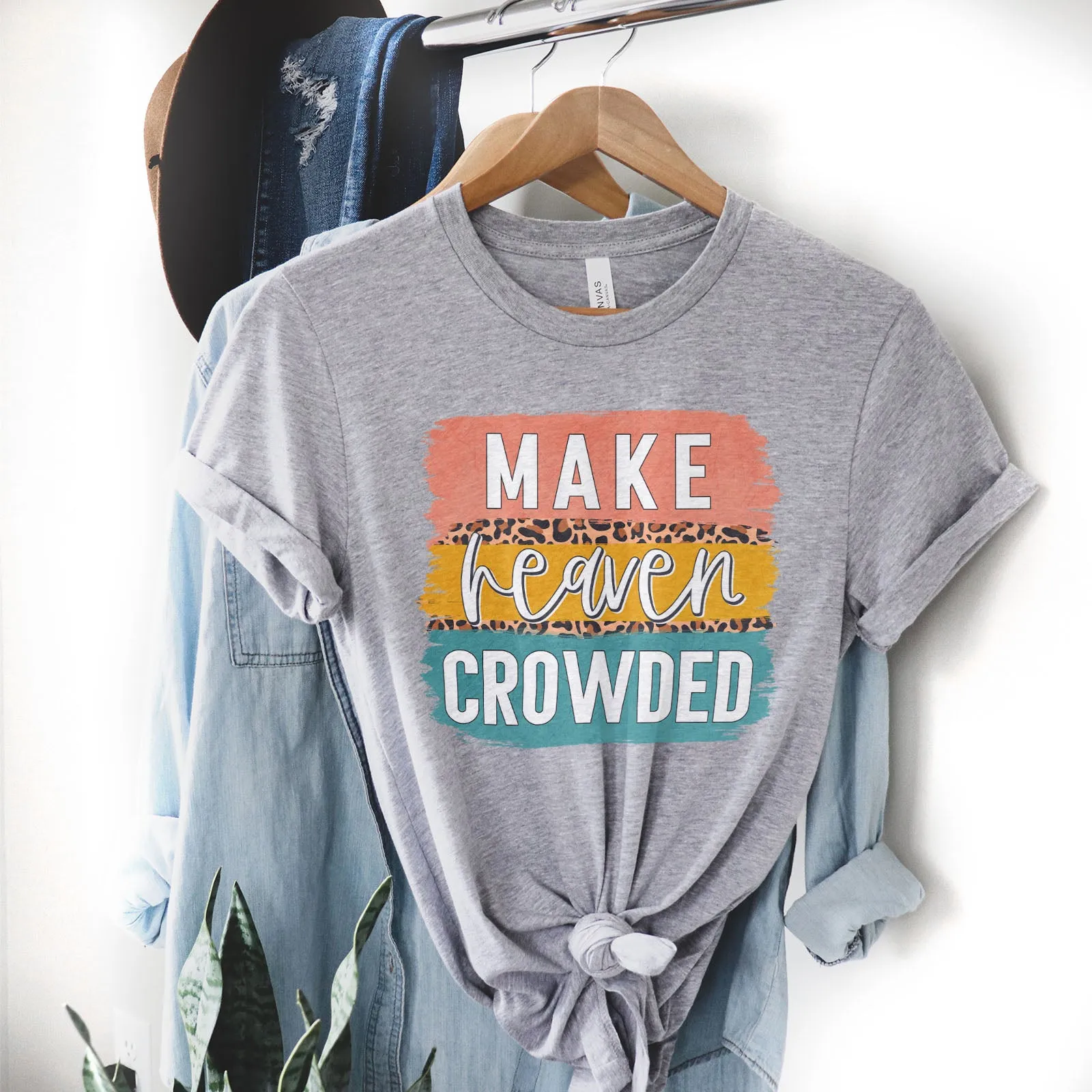 Make Heaven Crowded Brush Block Tee