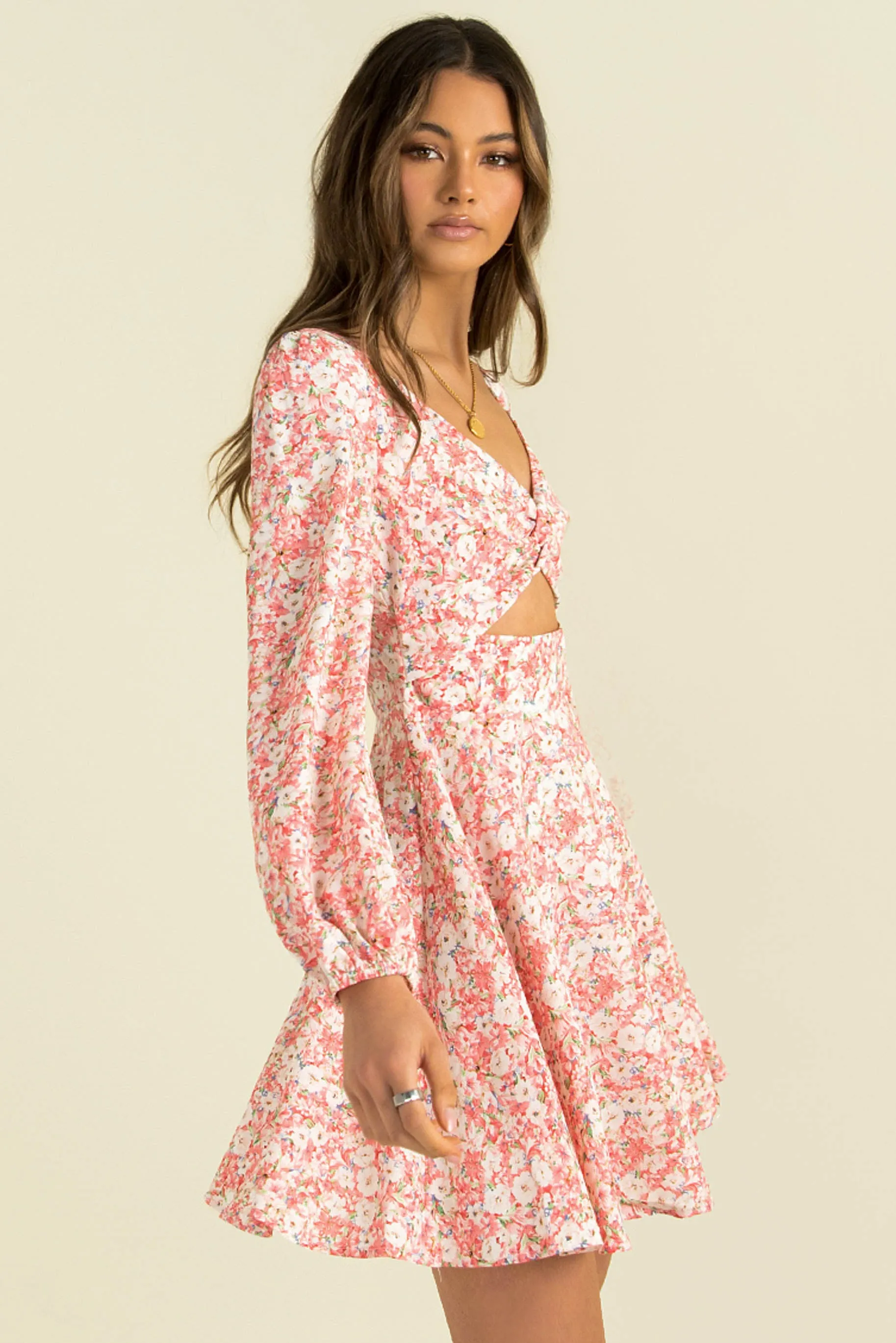 Mala Dress / Pink Floral