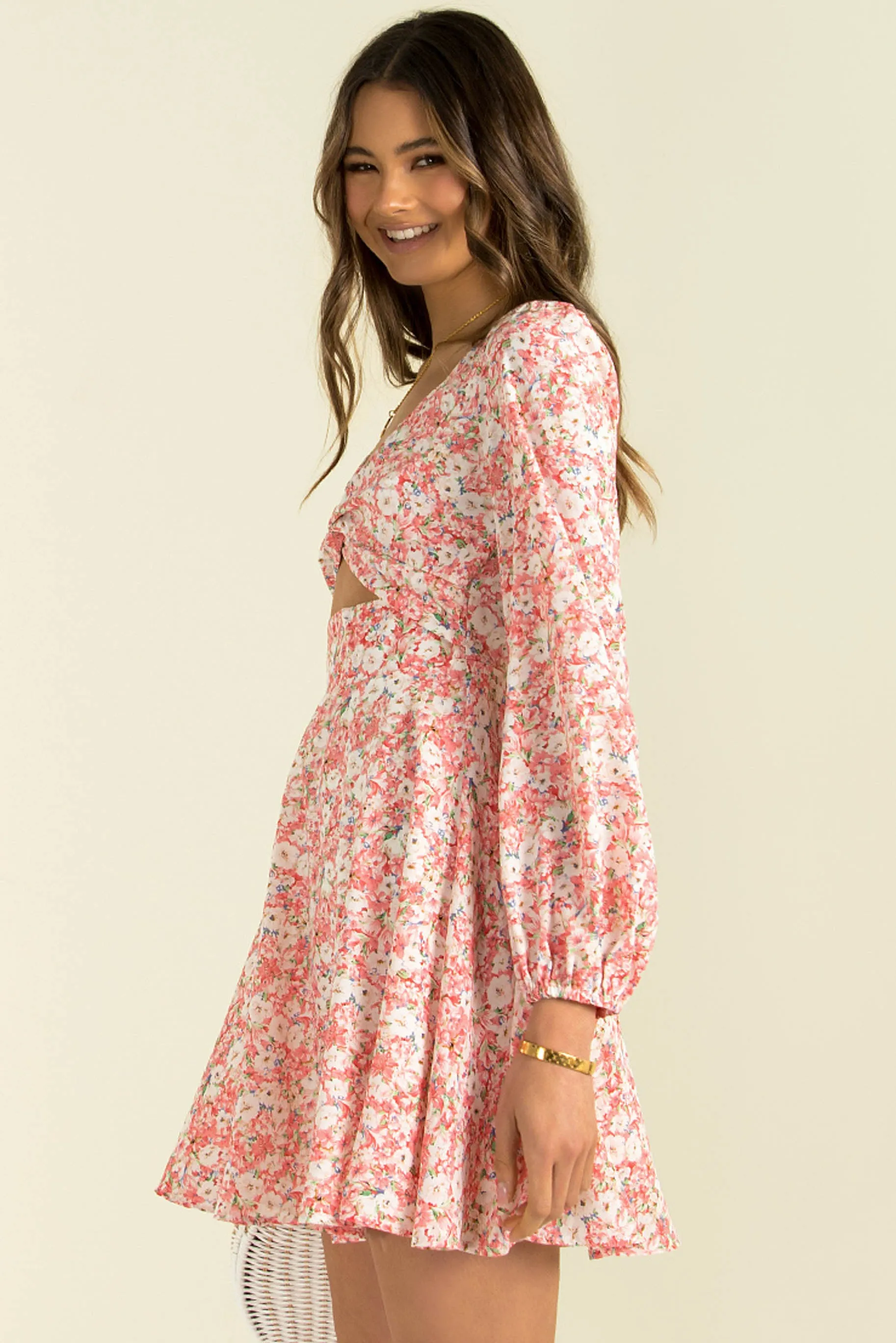 Mala Dress / Pink Floral