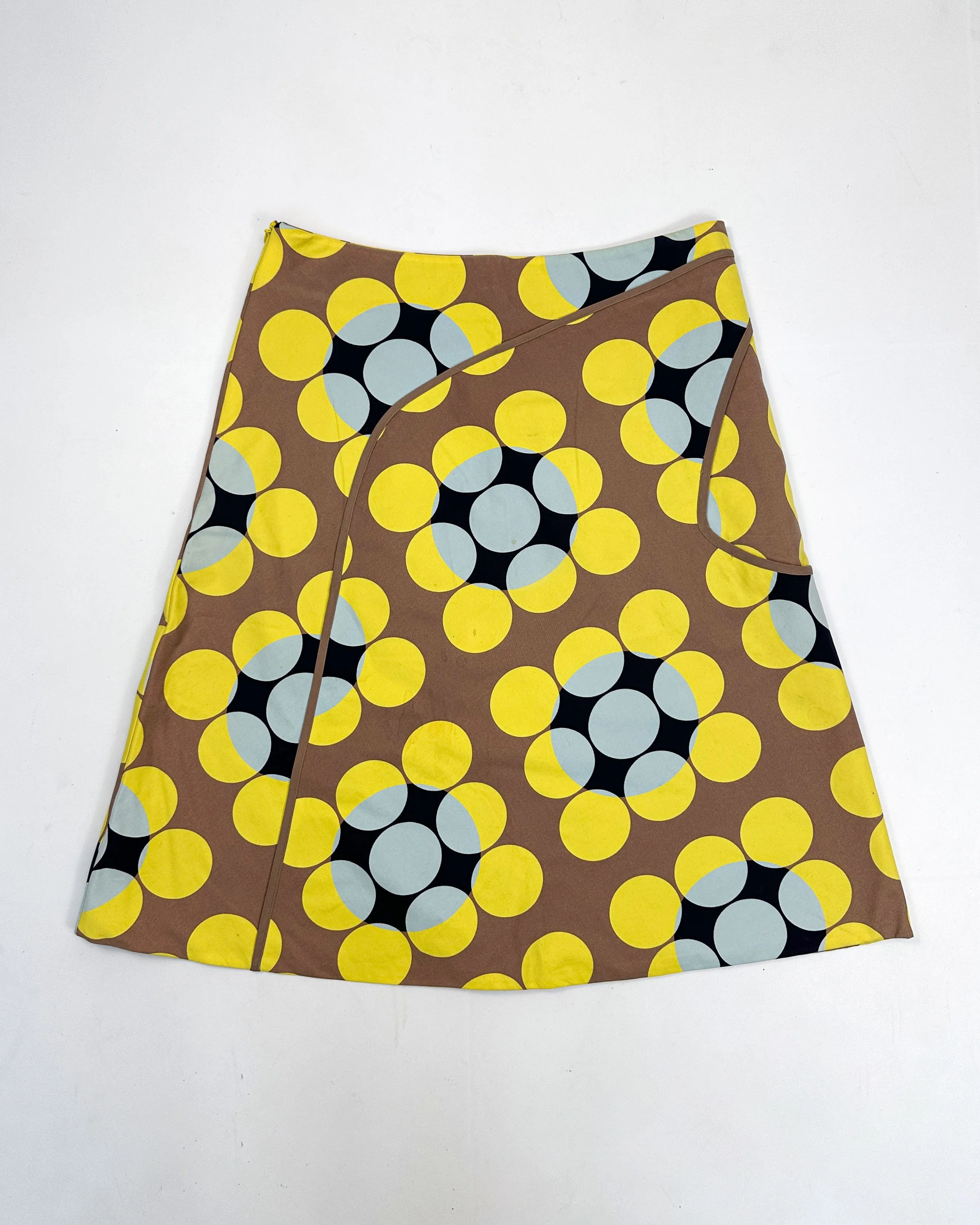 Marni Yellow Dots Pattern Skirt Fall 2003