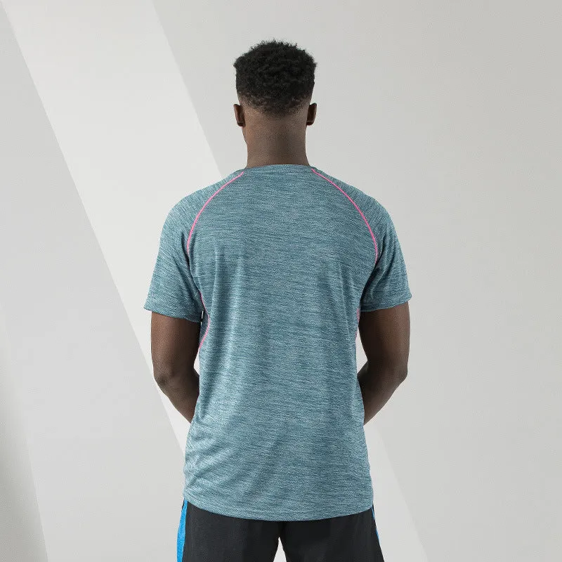 Men’s Active Cotton Crew Neck T Shirts | Athletic Running Gym Workout Tee Tops | 83425