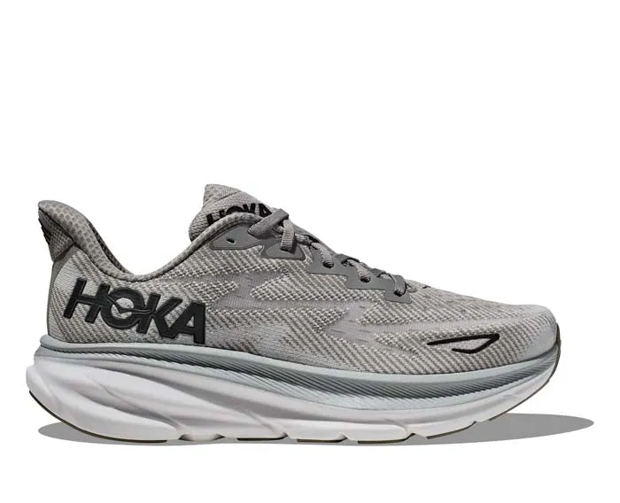 Men's Hoka Clifton 9 in Harbor Mist/Black