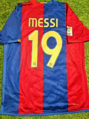 Messi Barcelona 2006 - 2007 Home Jersey Shirt Camiseta Maglia M SKU# 146980-426