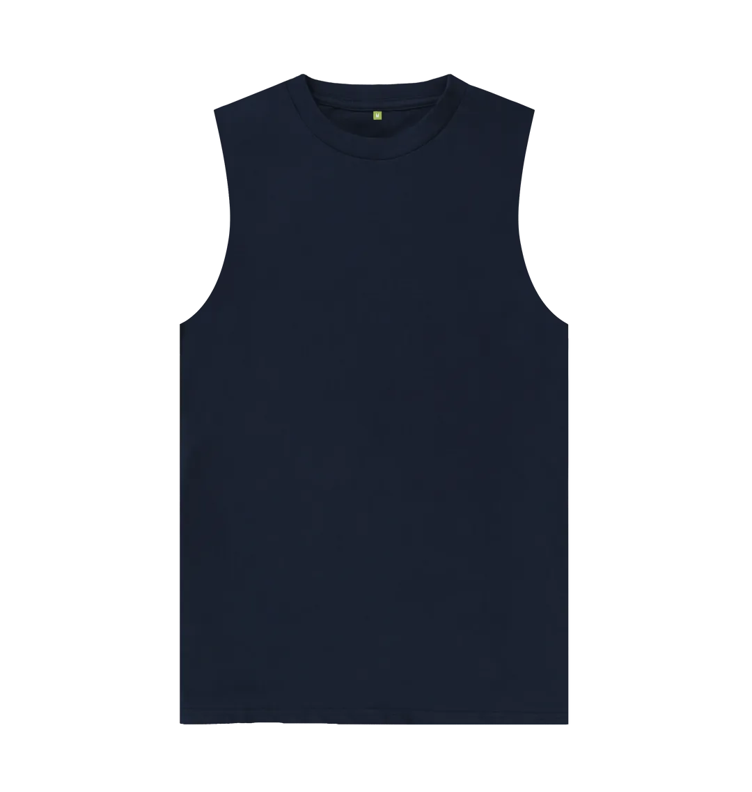 Navy Organic Vest Top