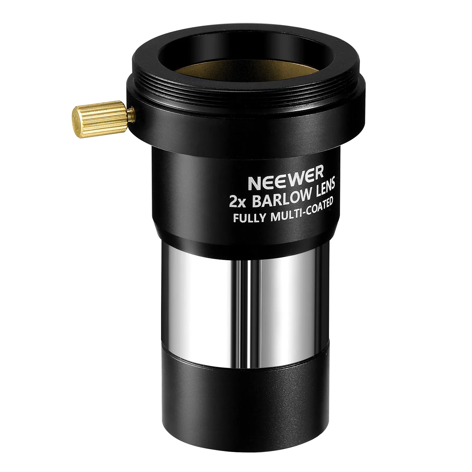 NEEWER 1.25” 2X Barlow Lens to Double Magnify Eyepieces