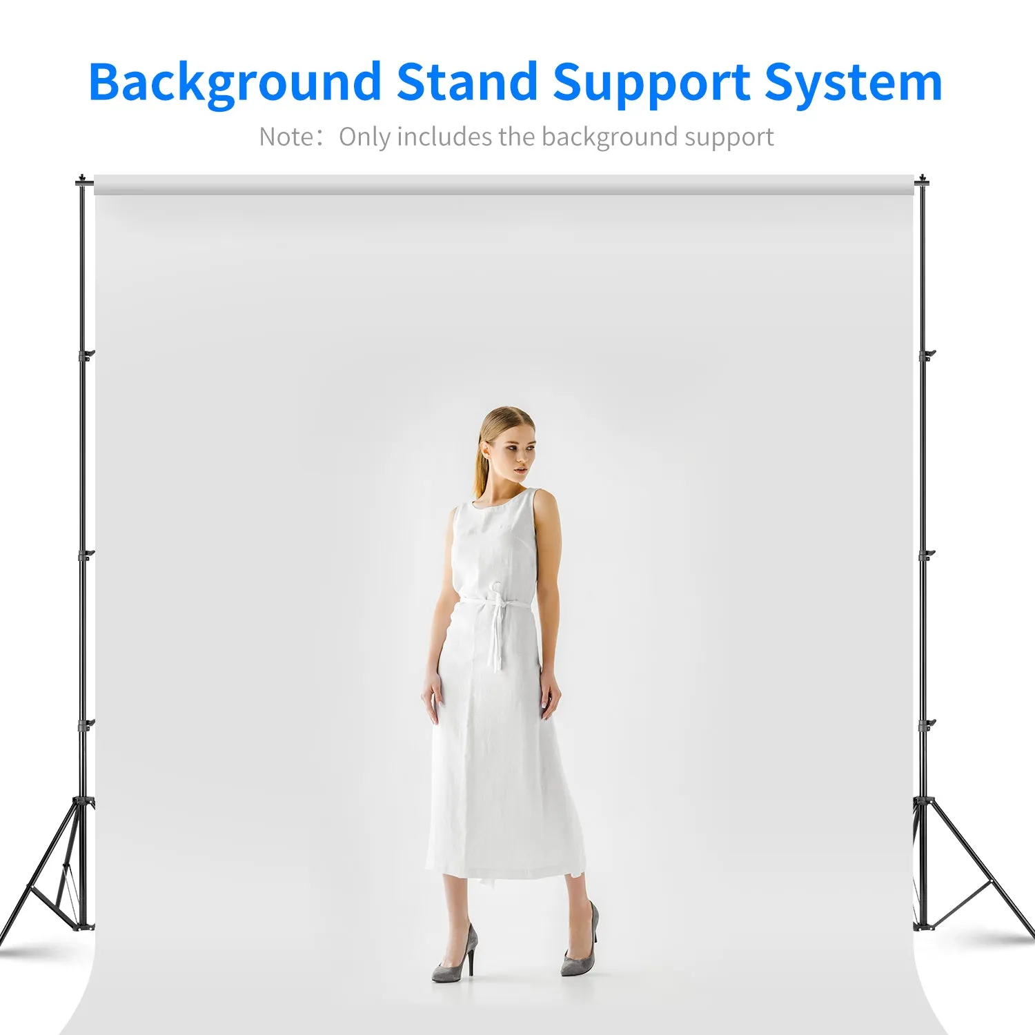 NEEWER 2.6 x 3M / 8.5 x 10FT Background Support System Kit