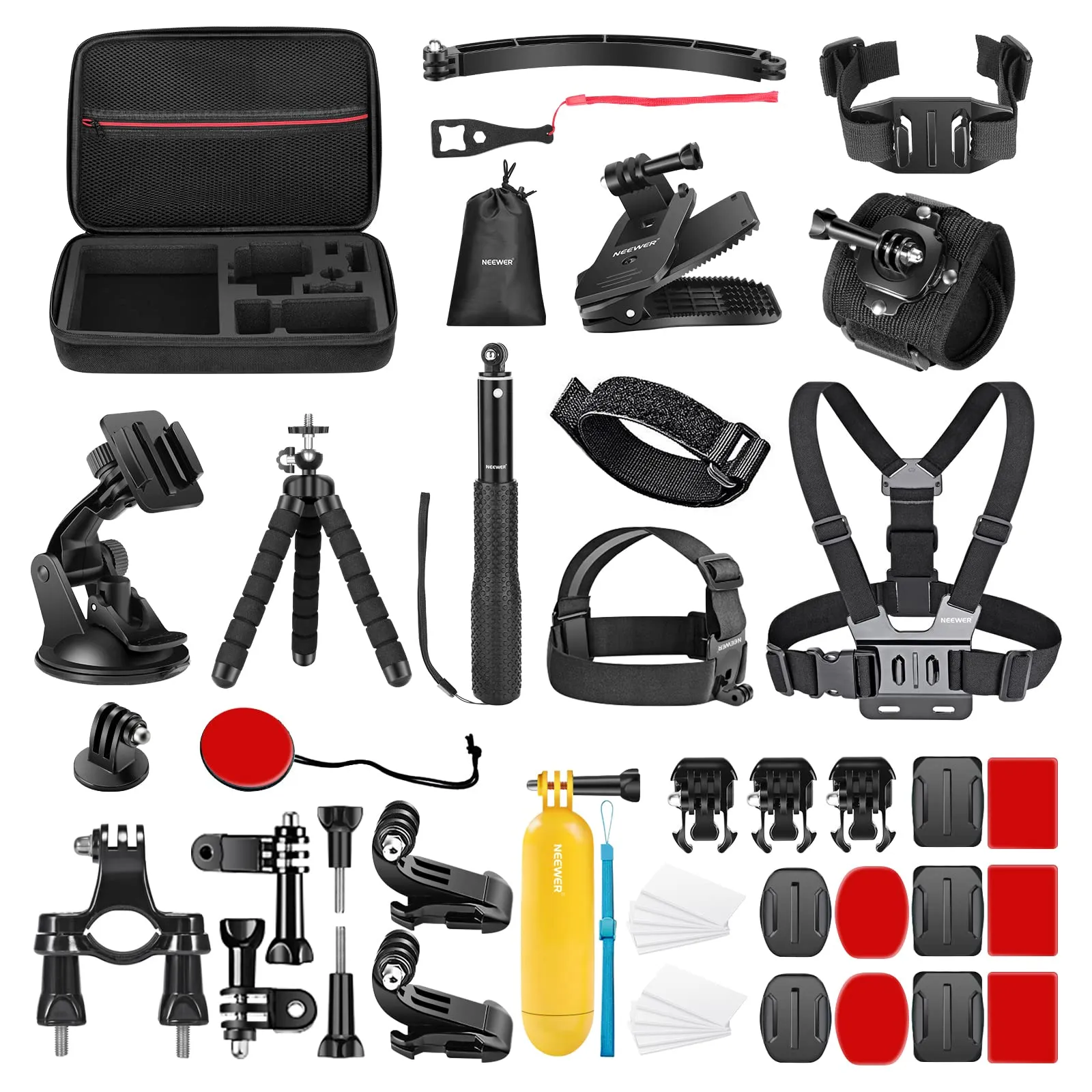 NEEWER 50 in 1 Action Camera Accessory Kit