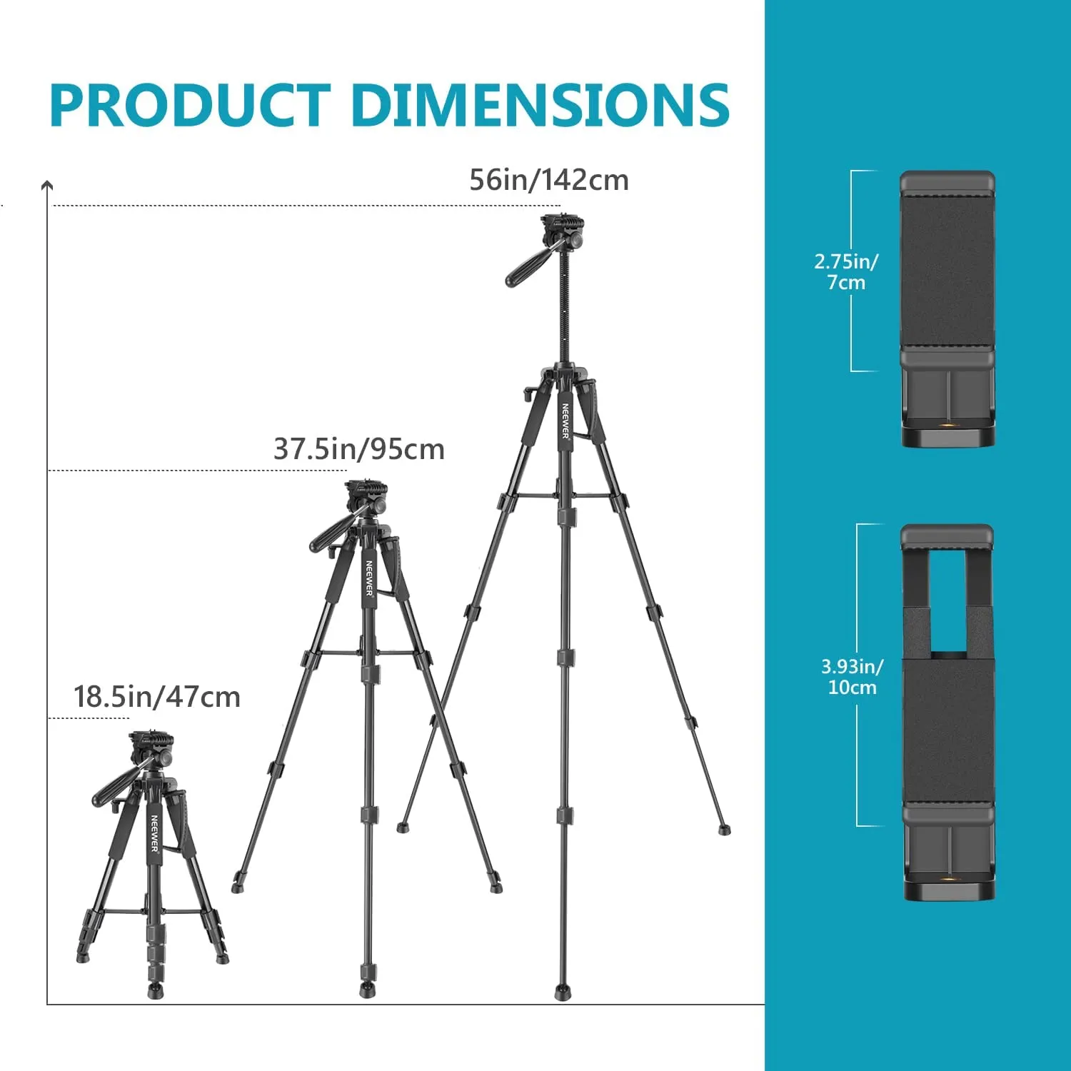 NEEWER 8.5x10ft Background Support System Lighting Kit