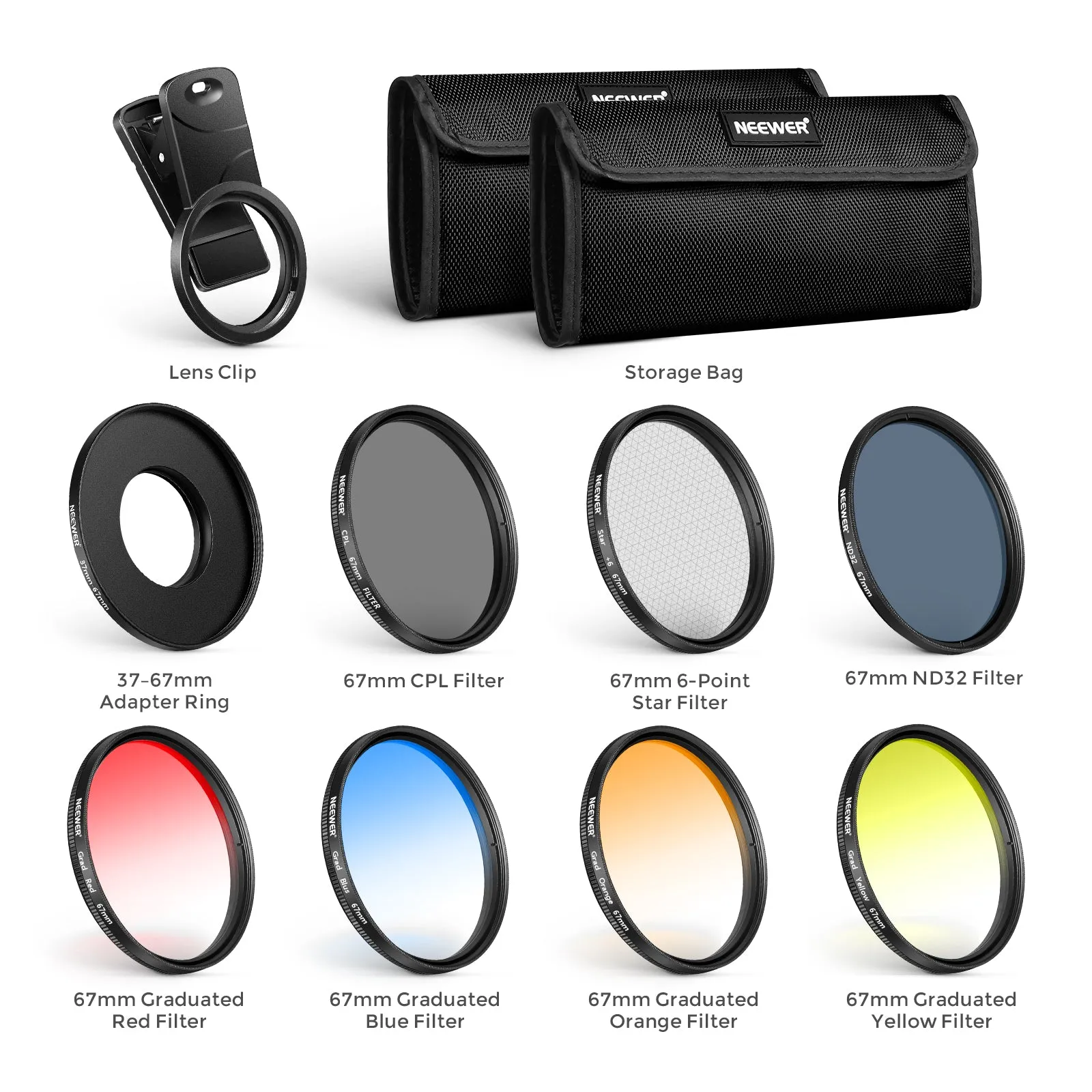 NEEWER Clip On Filters Kit for Phone & Camera