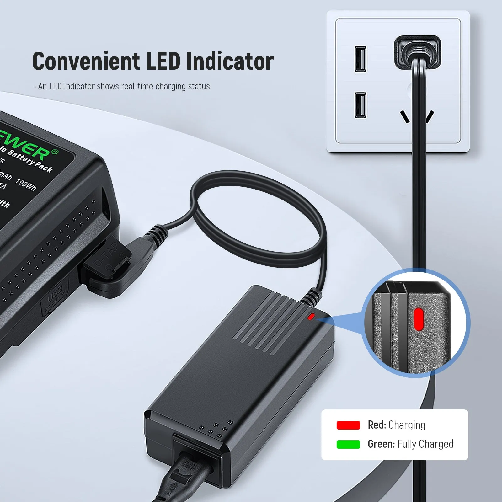 NEEWER D-Tap Battery Charger