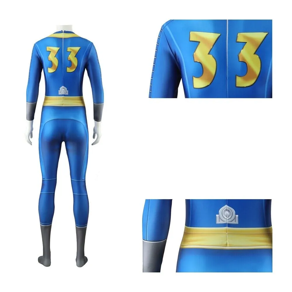 【New Arrival】Xcoser Fallout Lucy Jumpsuit Cosplay Costume Bodysuit Uniform Adult Kids Halloween Suit