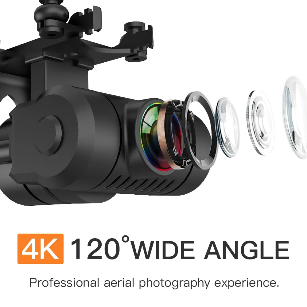 New GPS Drone 4k Professional 8K HD Camera 2-Axis Gimbal Anti-Shake Brushless Foldable Quadcopter 1.2km