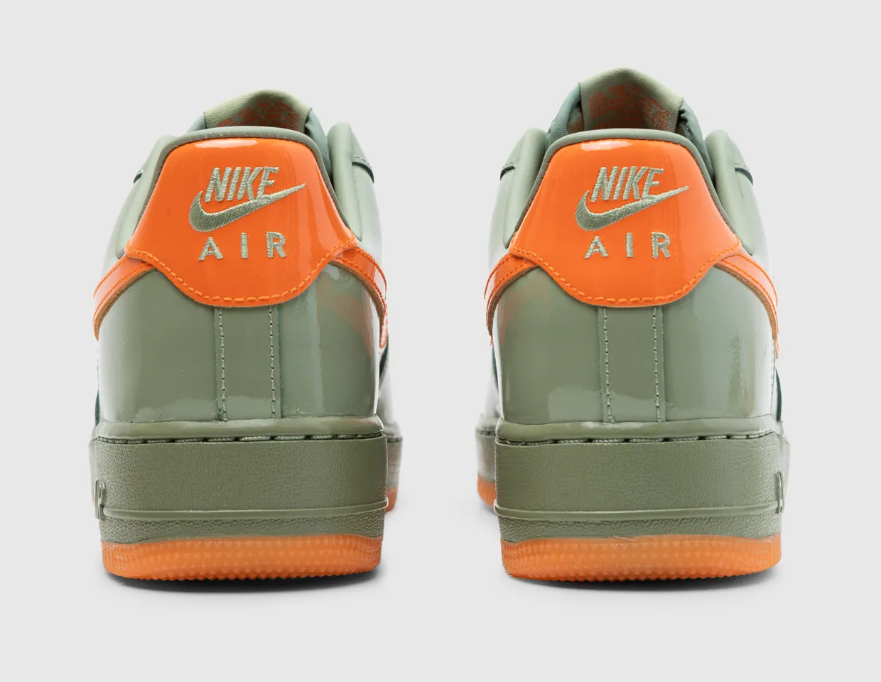 Nike Air Force 1 `07 PRM Oil Green / Safety Orange - Platinum Tint