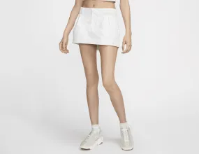 Nike Women's Canvas Low-Rise Mini Skirt Summit White / Phantom