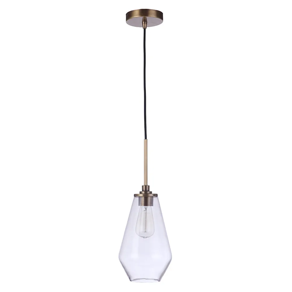 Nimbus 1 Light Pendant - Brass