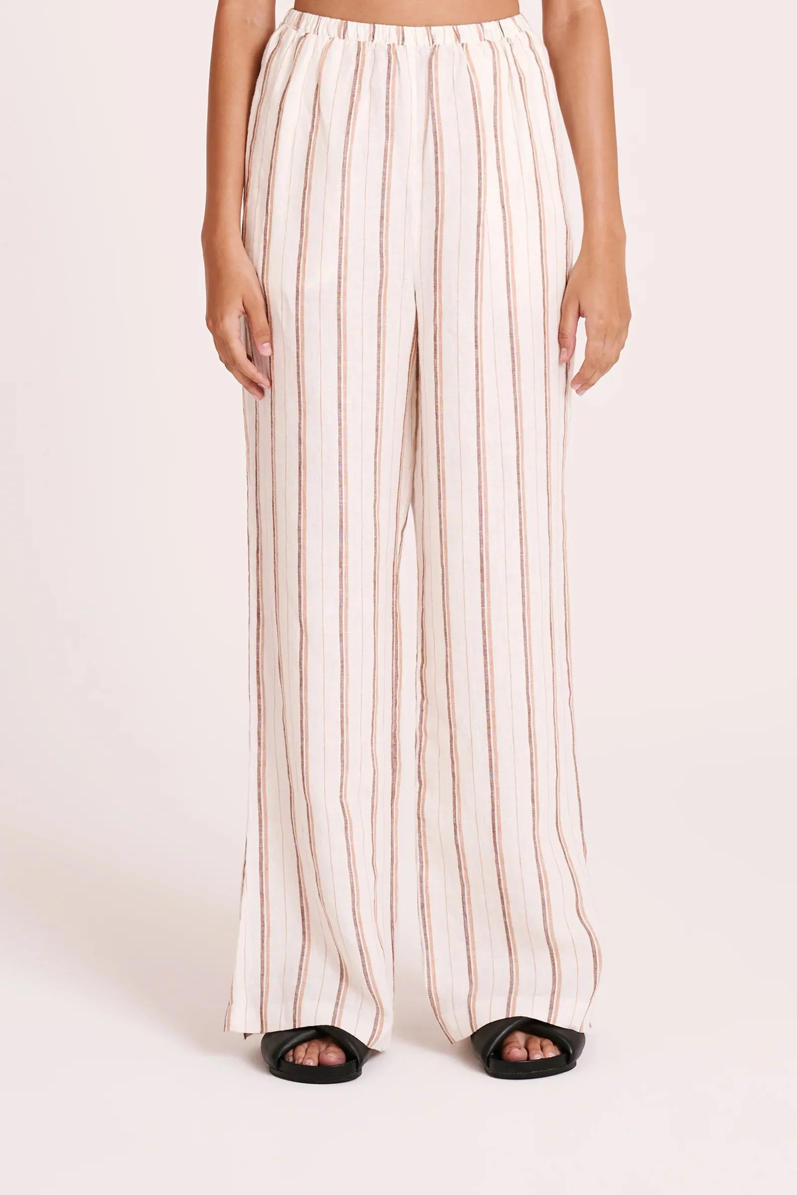 Nude Lucy | Aisha Linen Pant - Amber Stripe