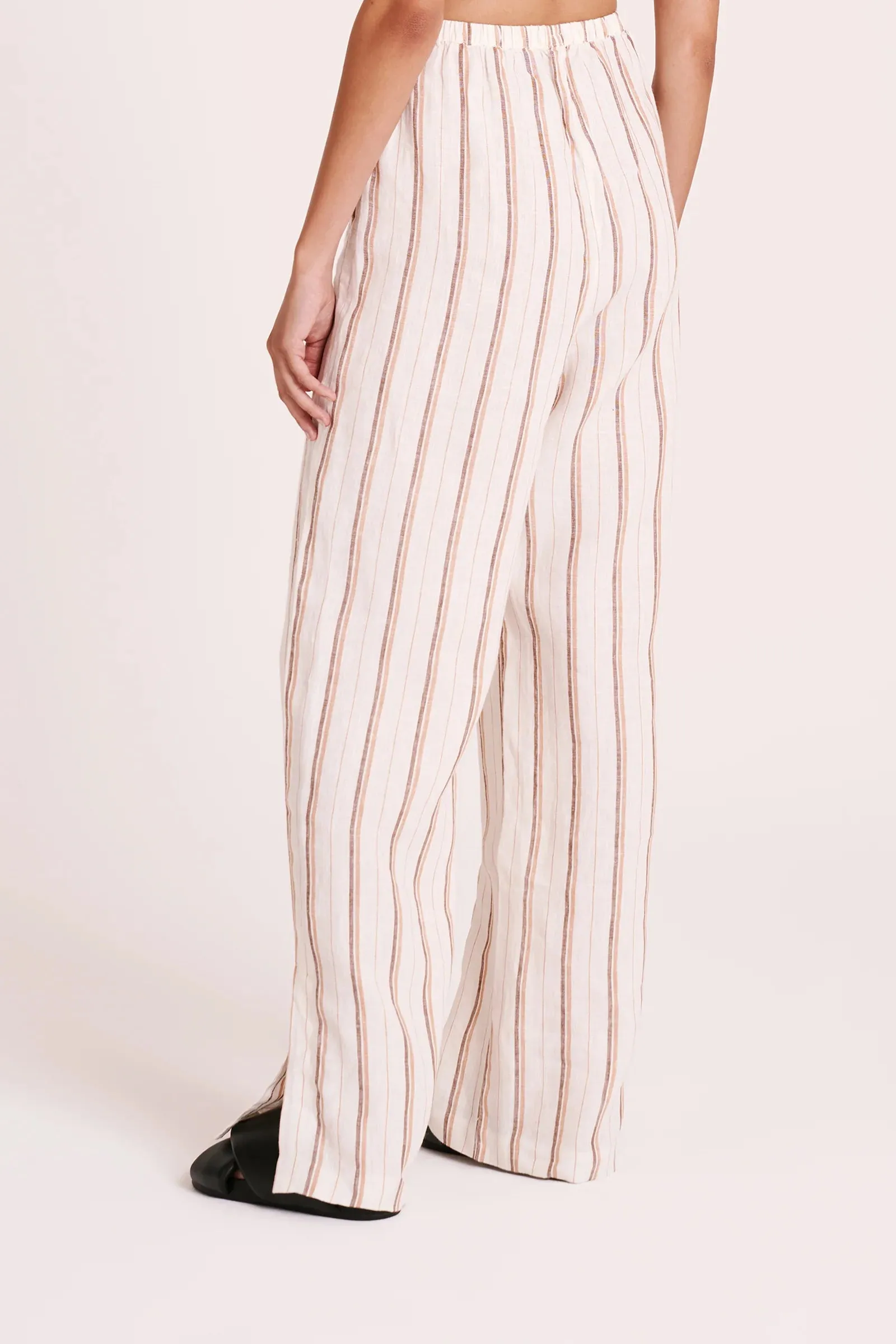 Nude Lucy | Aisha Linen Pant - Amber Stripe