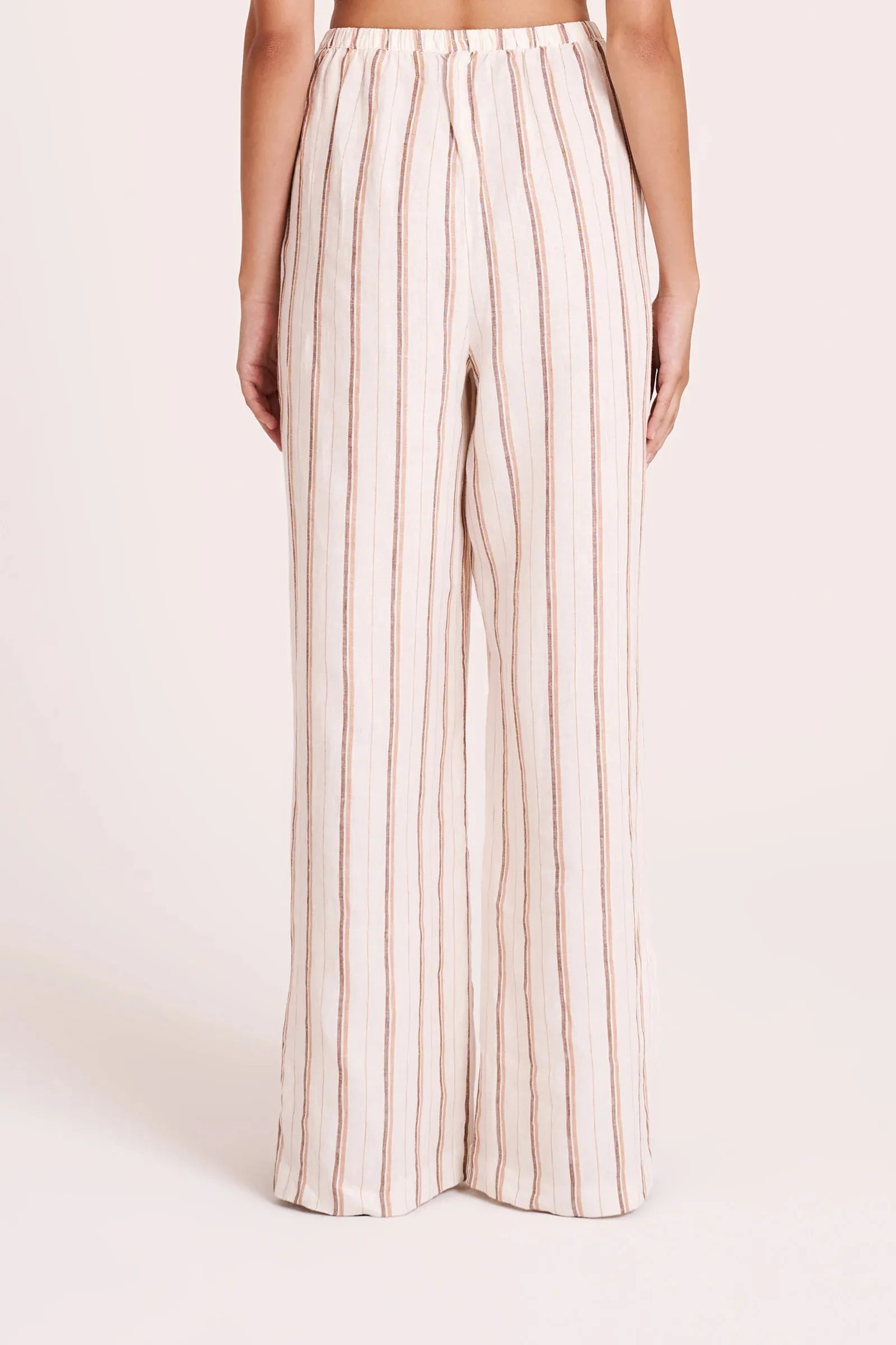 Nude Lucy | Aisha Linen Pant - Amber Stripe