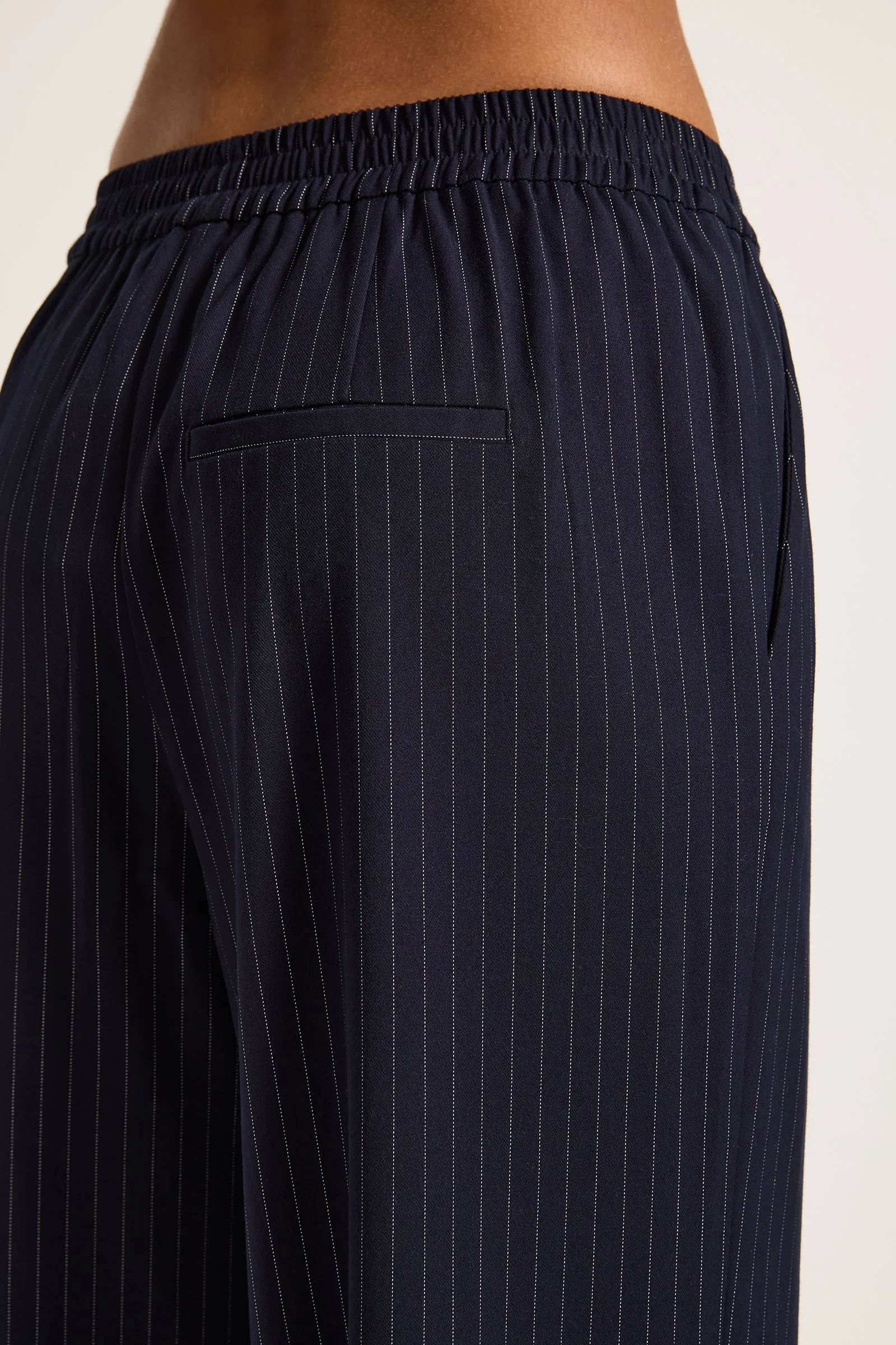 NUDE LUCY Bailey Pinstripe Pant NAVY