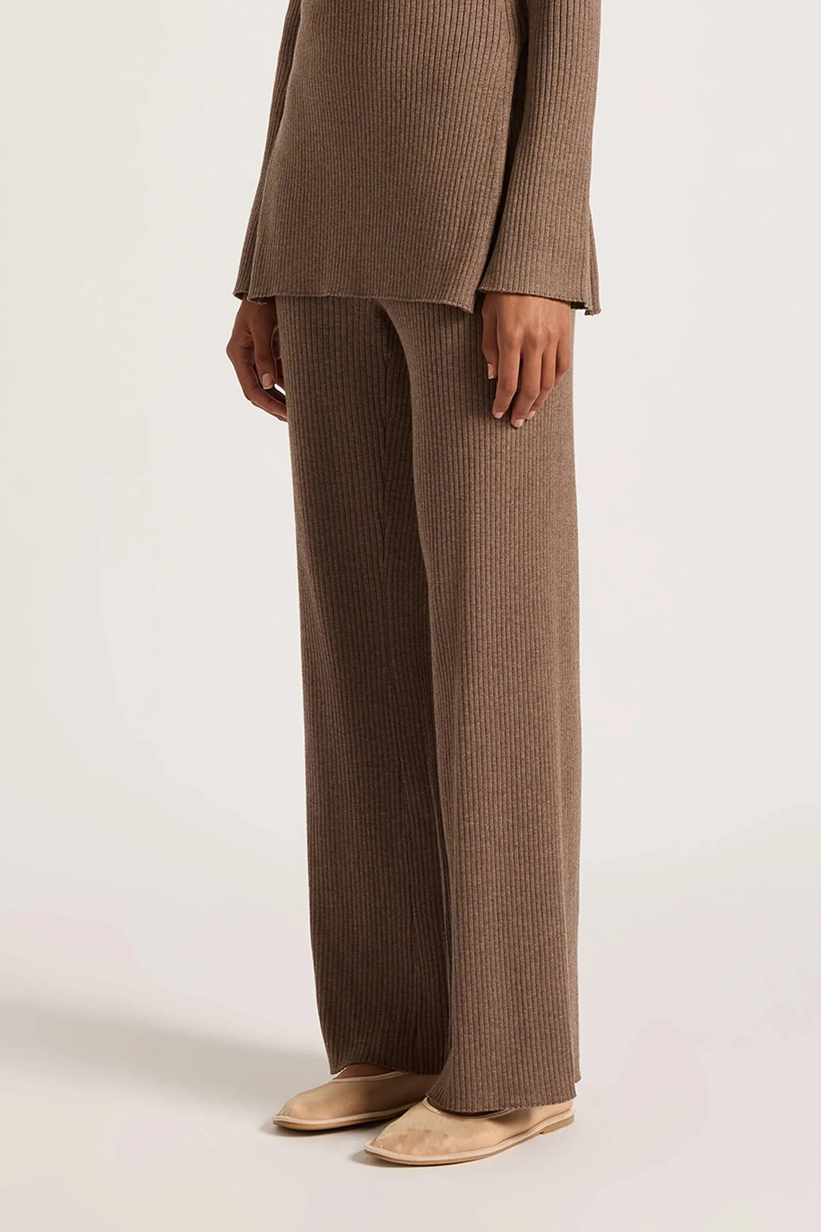 NUDE LUCY Malo Knit Pant MOCHA