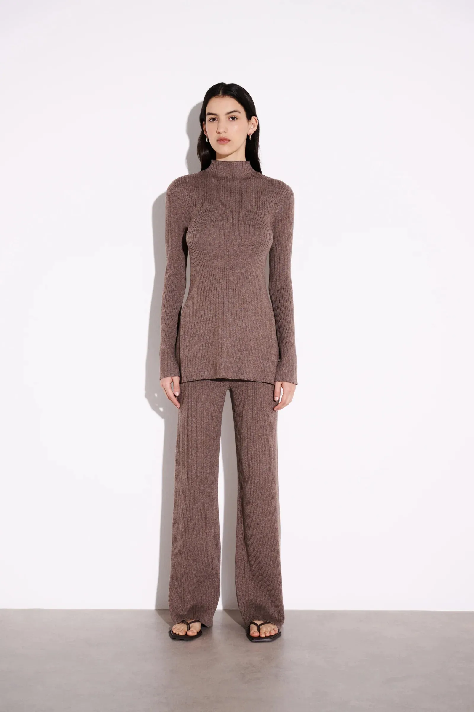 NUDE LUCY Malo Knit Pant MOCHA