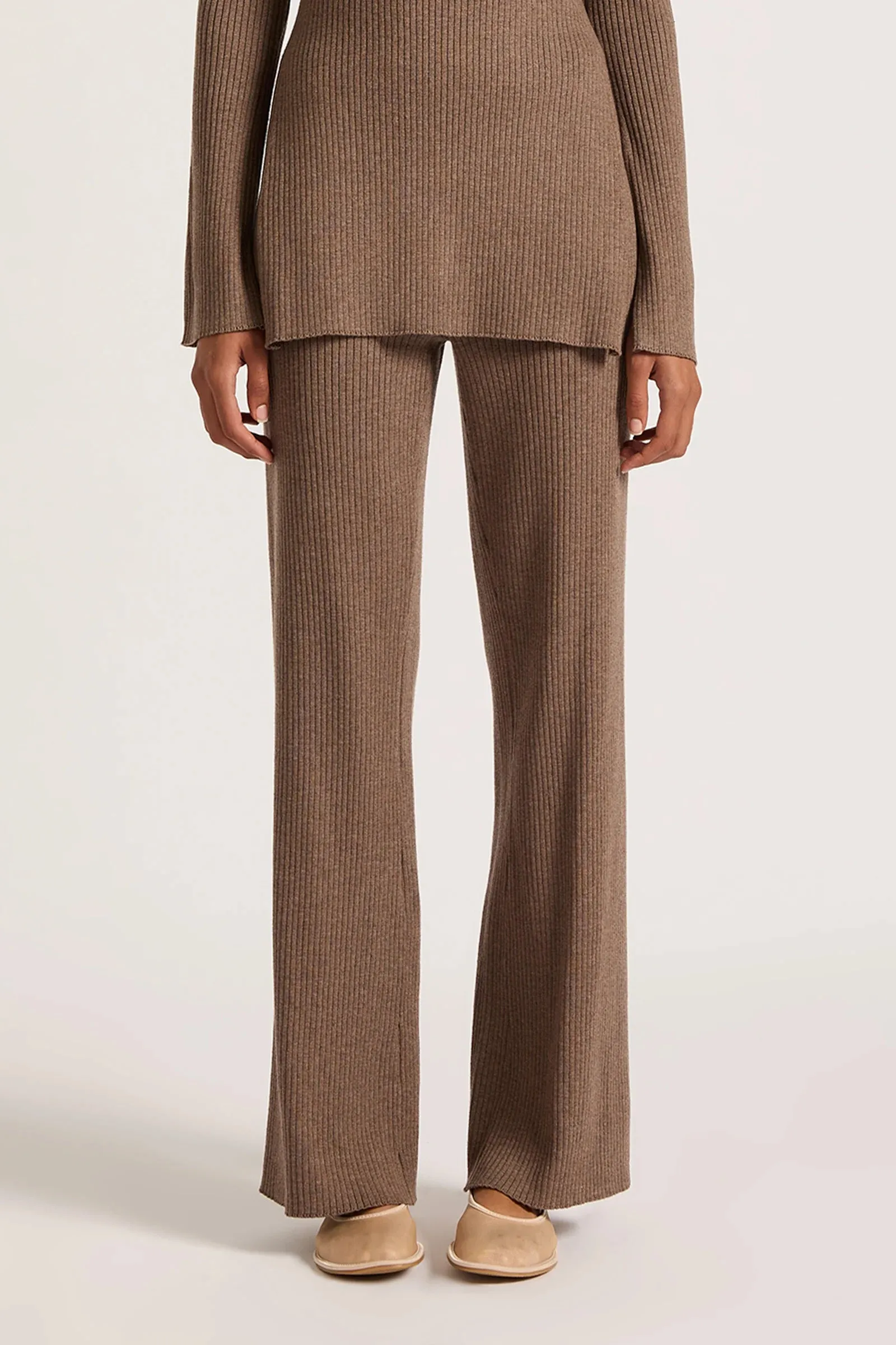 NUDE LUCY Malo Knit Pant MOCHA