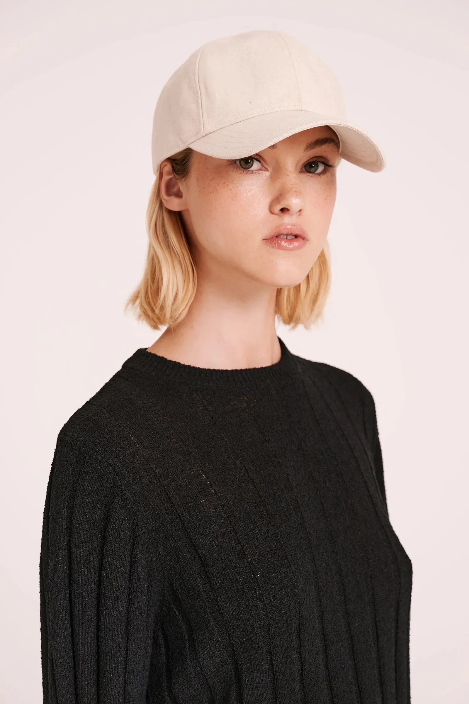 Nude Lucy | Nude Linen Cap - Natural